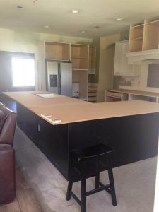 Templating granite kitchen remodel